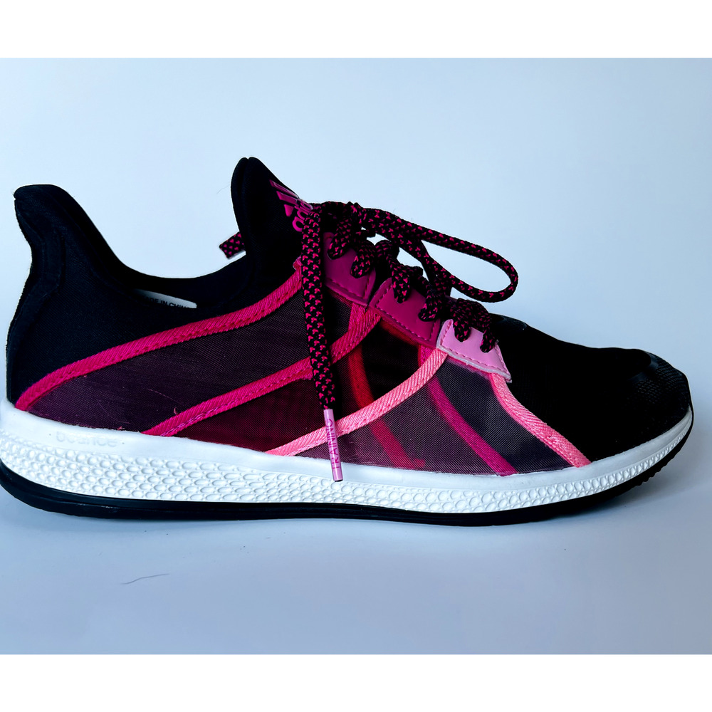 Womens Size 9 Adidas Gymbreaker Bounce Training Shoes Black w/pink Great Cond. - Picture 3 of 11